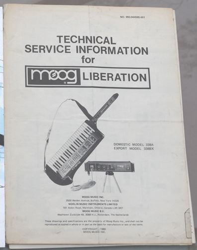 Moog-Liberation Owner's Manual  etc